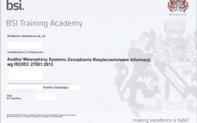 PRZYJMUJEMY ZAPISY NA KURS AUDYTORA SZBI